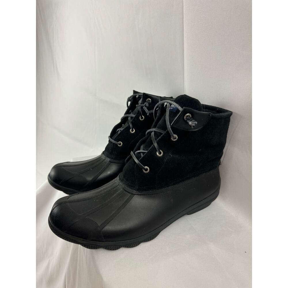 Sperry Women’s Waterproof Duck Boots - Black, Size 12M - STS80422 Spring Rain